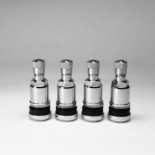 4 x Metallventile Chrom-Optik