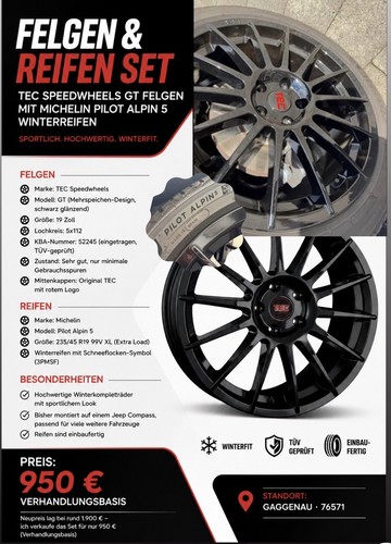 Zoll tec felgen mit - 19,